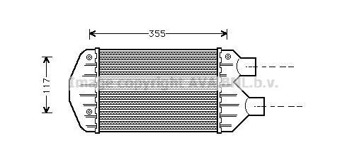 AVA QUALITY COOLING Kompressoriõhu radiaator FT4267